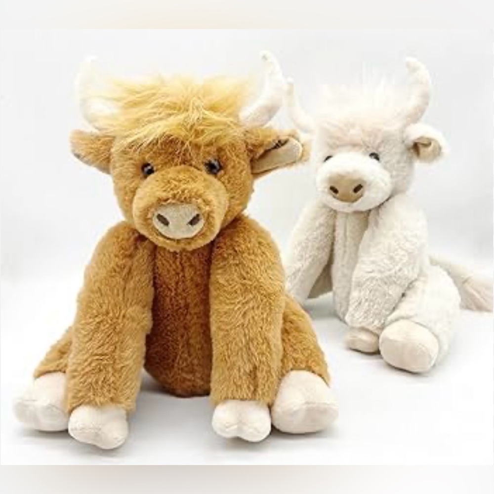 Lot of 2 Highland Cows Stuffed Animals - Picture 5 of 5